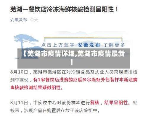 【芜湖市疫情详细,芜湖市疫情最新】