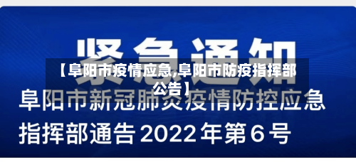 【阜阳市疫情应急,阜阳市防疫指挥部公告】-第2张图片