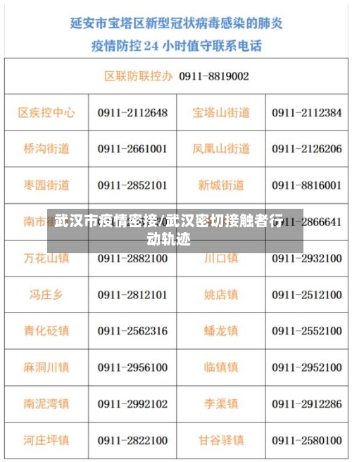 武汉市疫情密接/武汉密切接触者行动轨迹