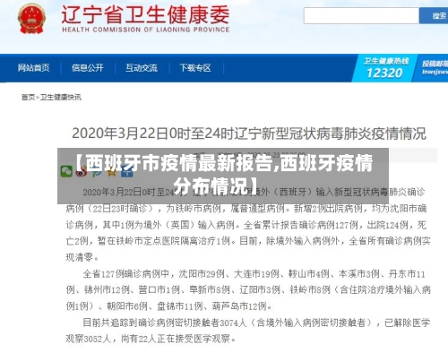 【西班牙市疫情最新报告,西班牙疫情分布情况】