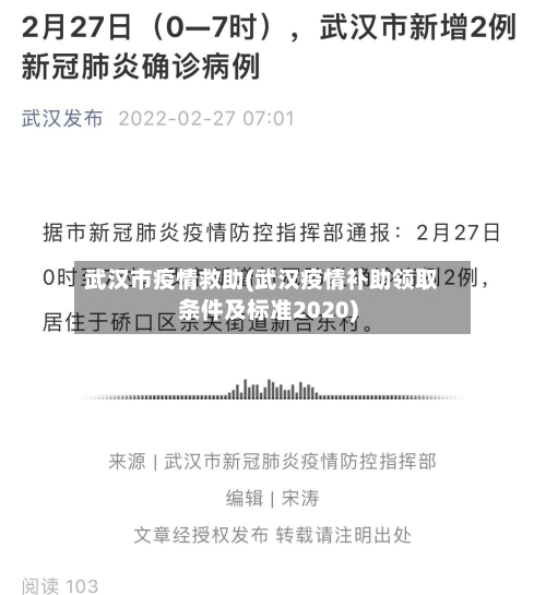 武汉市疫情救助(武汉疫情补助领取条件及标准2020)-第2张图片