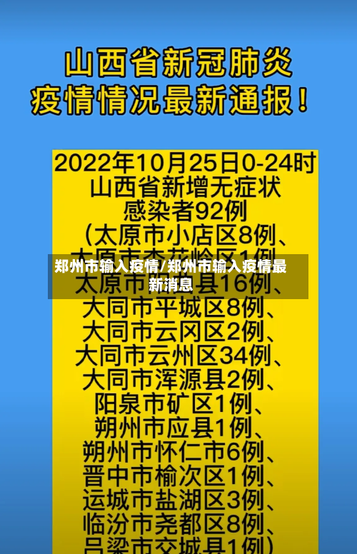 郑州市输入疫情/郑州市输入疫情最新消息-第1张图片