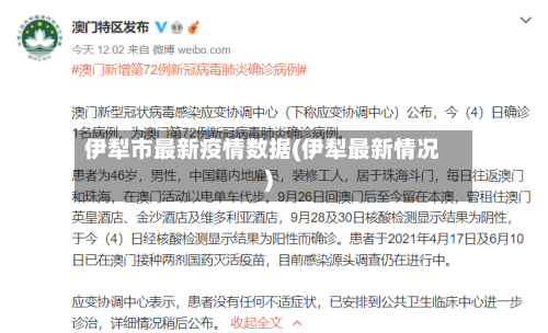 伊犁市最新疫情数据(伊犁最新情况)-第1张图片